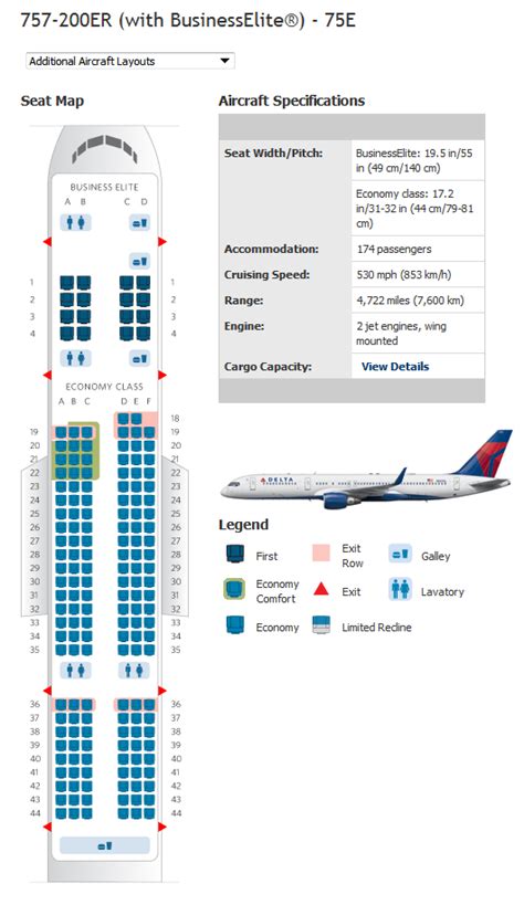 delta flight seat layout|delta flight 178 seating chart.